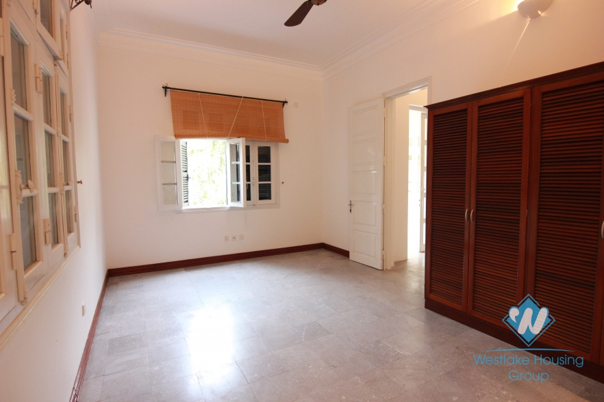 A wonderful french style villa for rent with 4 bedroom in Tay Ho, Hanoi